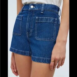 MADEWELL Sailor High Waist Shorts. NEVER WORN.Size 26.
